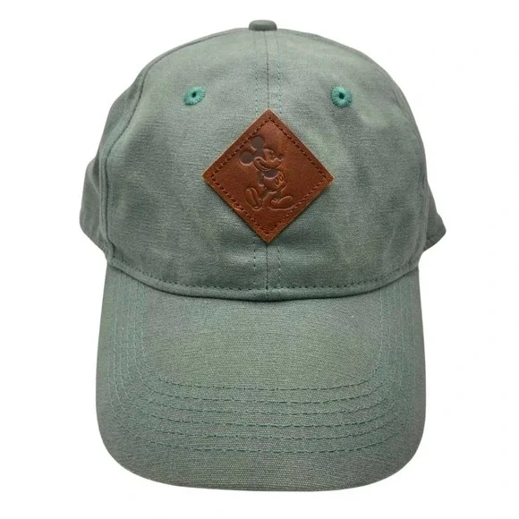 Disney | Unisex | Forest Green Cotton Leather Mickey Mouse Cap | 22-24 Inch - Picture 2 of 7